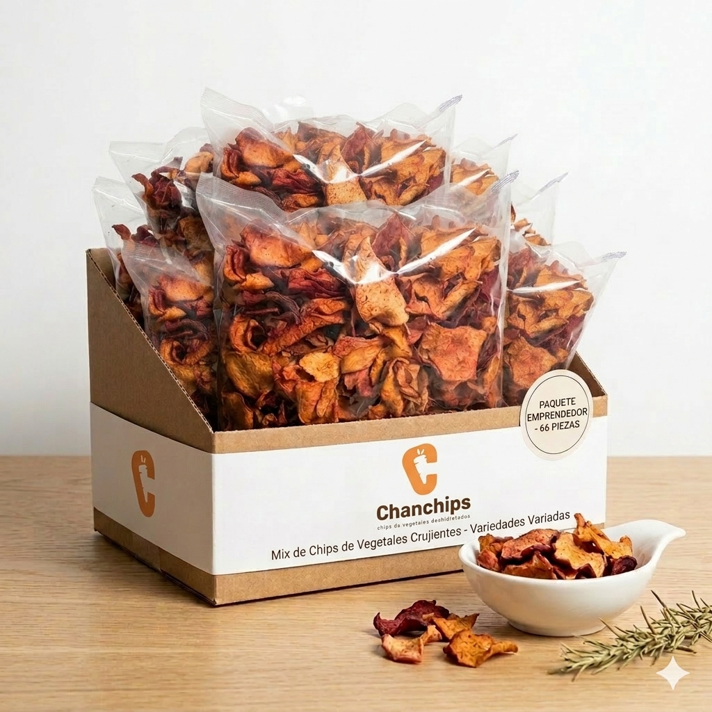 Paquete Emprendedor - Chips deshidratadas para revender